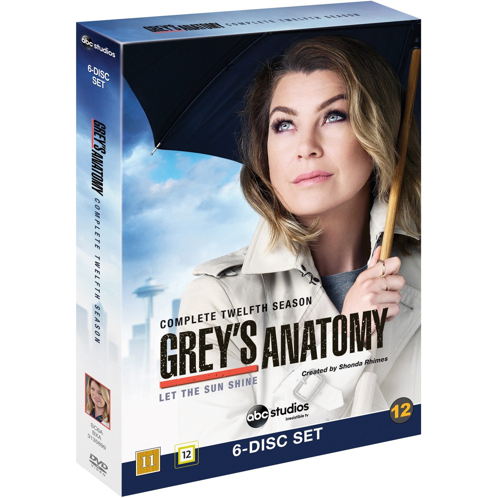 Greys Anatomy / Säsong 12 / DVD / Ny och Inplastad