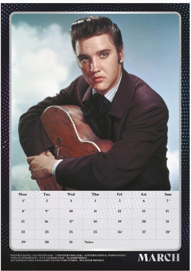 Officiell Elvis väggkalender 2027 i A3-format (42 × 30 cm) - Image B