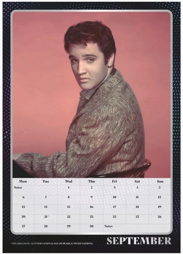 Officiell Elvis väggkalender 2027 i A3-format (42 × 30 cm) - Image D