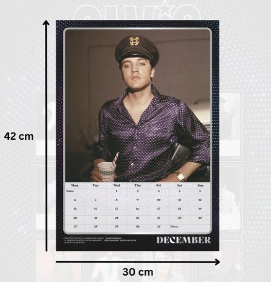 Officiell Elvis väggkalender 2027 i A3-format (42 × 30 cm) - Image F