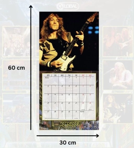 Iron Maiden 2027 Collector's Square Calendar featuring classic band artwork - F