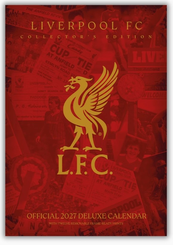 Liverpool / Deluxe 2027 Väggkalender / Ny