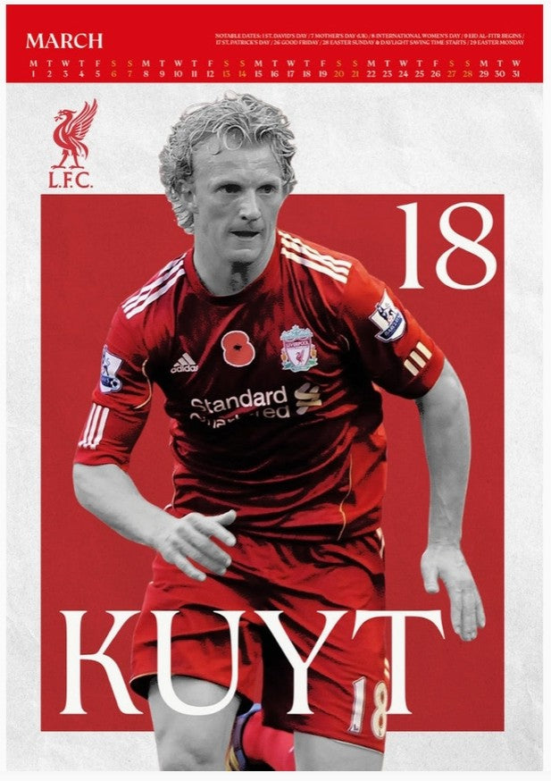 Liverpool / Deluxe 2027 Väggkalender / Ny
