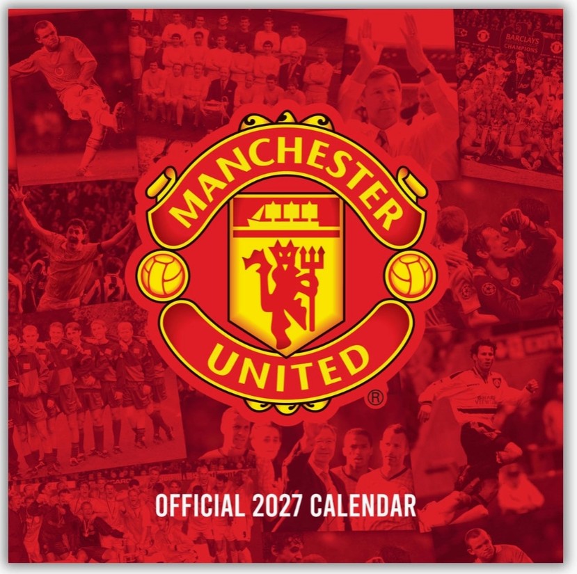 Manchester Man United Legends 2027 Square Calendar