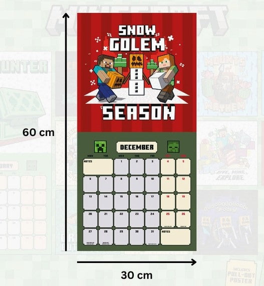 Minecraft 2027 Square Calendar Kalender - Image F