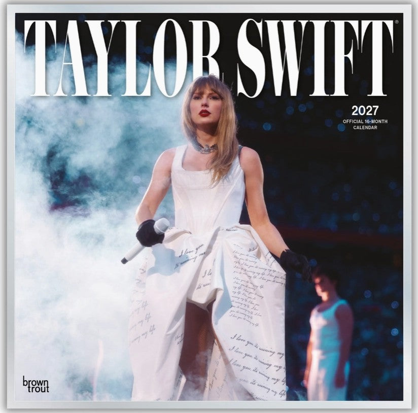 Den officiella Taylor Swift 2027 väggkalendern med bilder av världsstjärnan Taylor Swift - A