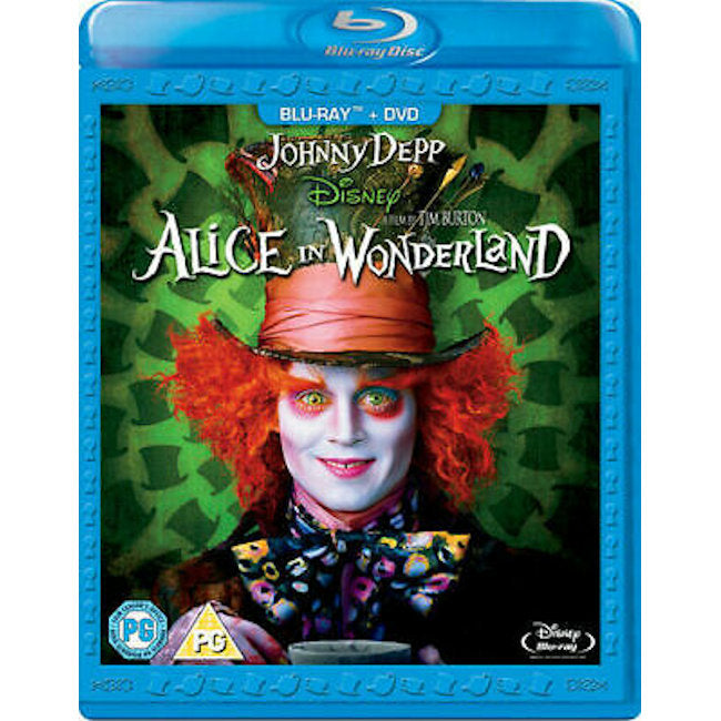 Alice in Wonderland (Alice i Underlandet) / Import Blu-ray + DVD / Som ny