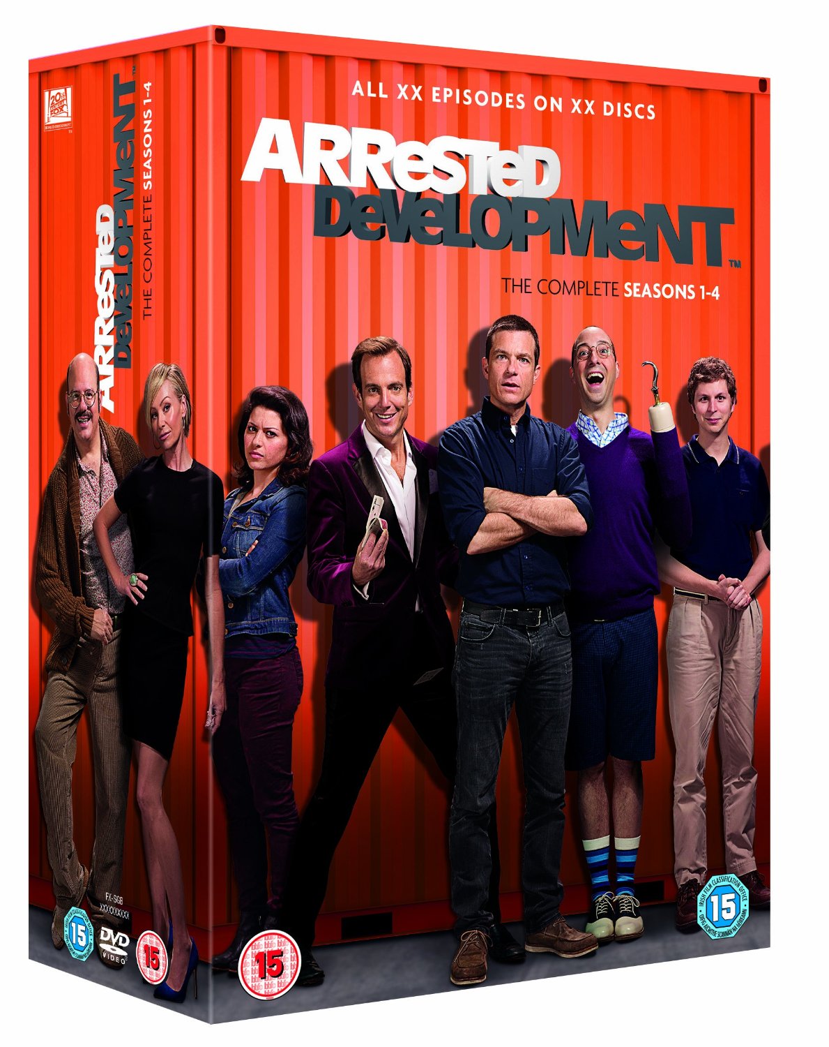 Arrested Development / Seasons 1 - 4 / Import DVD Box / Ny Inplastad