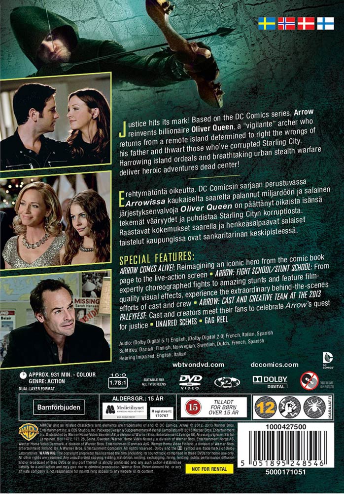 Arrow / Säsong 1 / DVD / Ny Inplastad