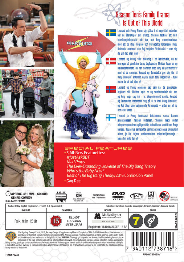 Big Bang Theory - Säsong 10 / DVD / Ny Inplastad