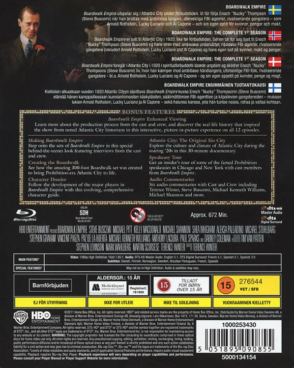 Boardwalk Empire / Säsong 1 / Blu-ray / Ny + Inplastad