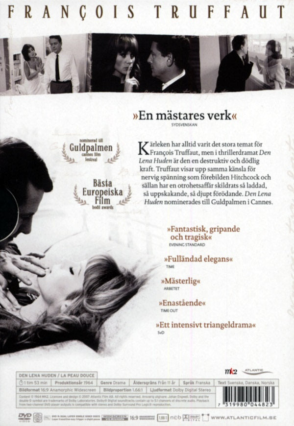 Den Lena Huden (La Peau Douce) / DVD / Ny Inplastad