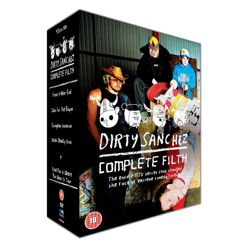 Dirty Sanchez / Complete Filth / Hela Serien / Import DVD Boxset / Ny + Inplastad