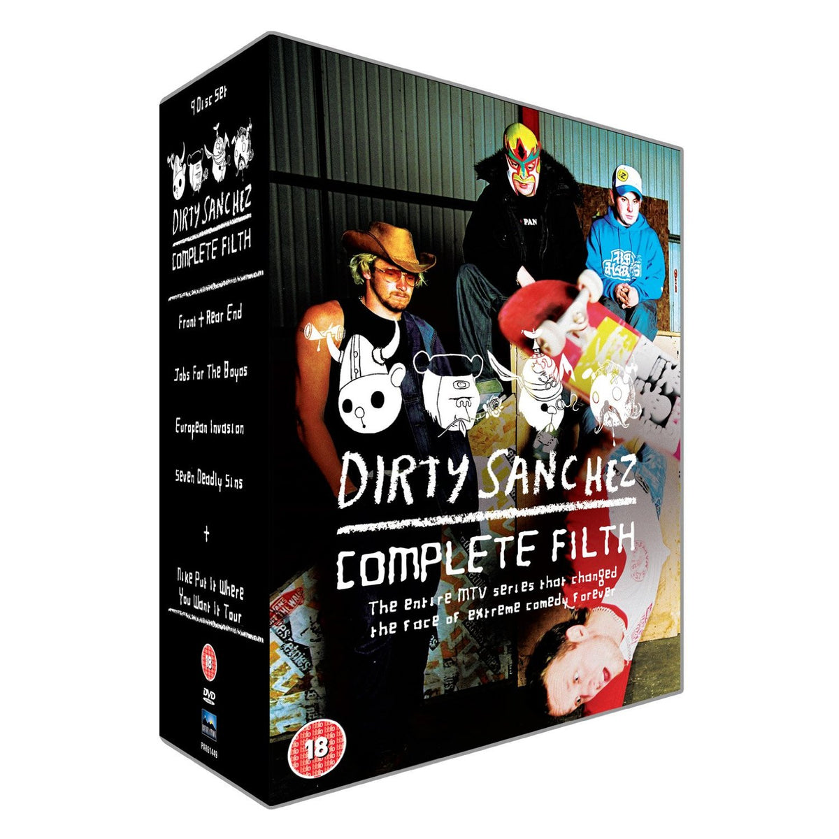 Dirty Sanchez / Complete Filth / Hela Serien / Import DVD Boxset / Ny + Inplastad