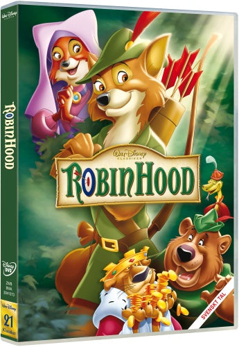 Robin Hood - Disney Klassiker - DVD - Alla Talar Svenska - Ny Inplastad