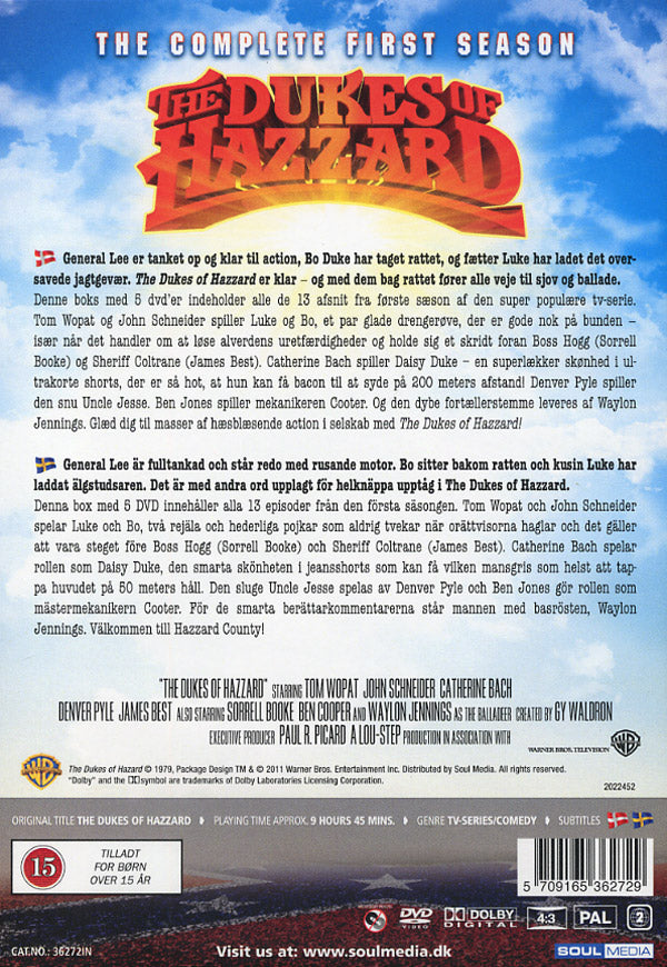 The Dukes of Hazard / Säsong 1 / DVD / Ny Inplastad
