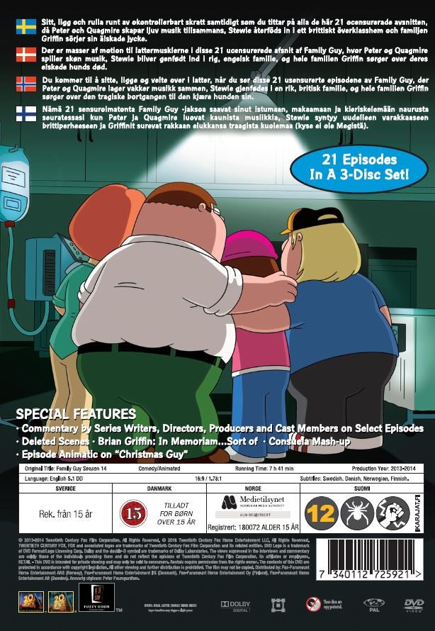 Family Guy / Säsong 14 / DVD / Ny Inplastad