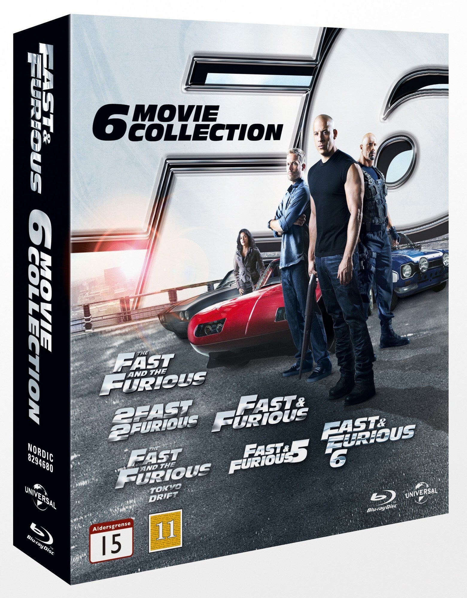 Fast and Furious / Första 6 Filmer / Blu-ray Box / Ny + Inplastad