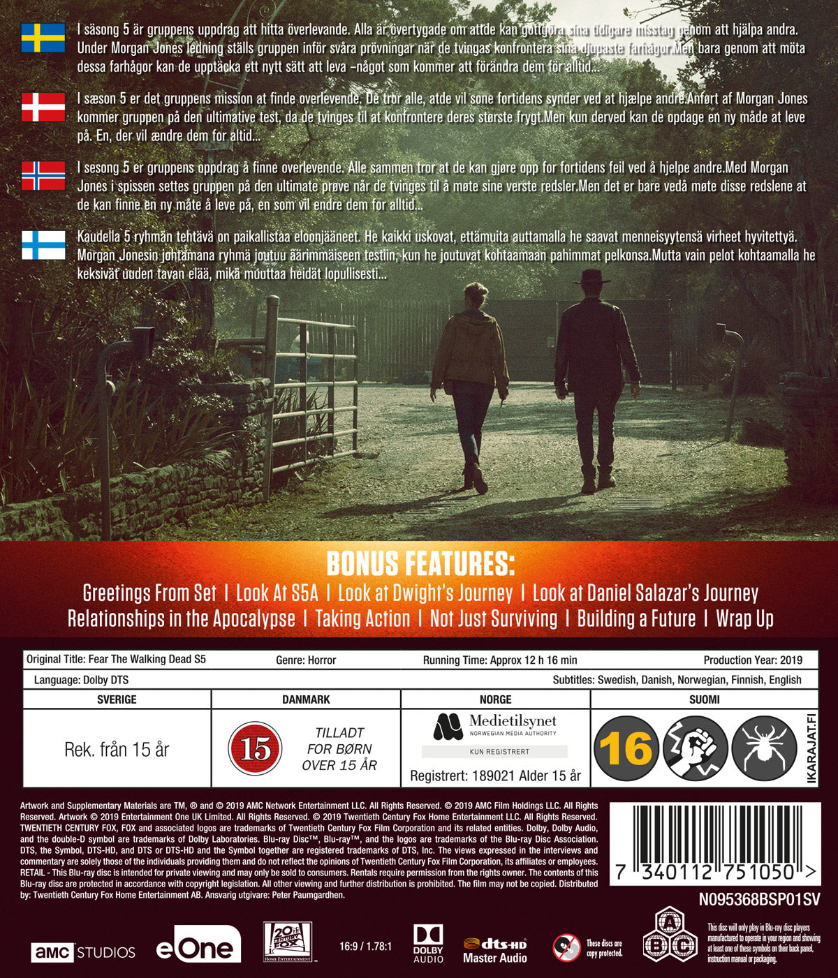 Fear The Walking Dead / Säsong 5 / Blu-ray / Ny + Inplastad