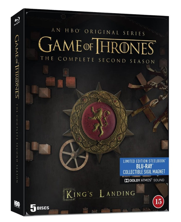 Game of Thrones / Säsong 2 / Limited Edition / Steelbook - Plåtbox / Blu-ray / Ny