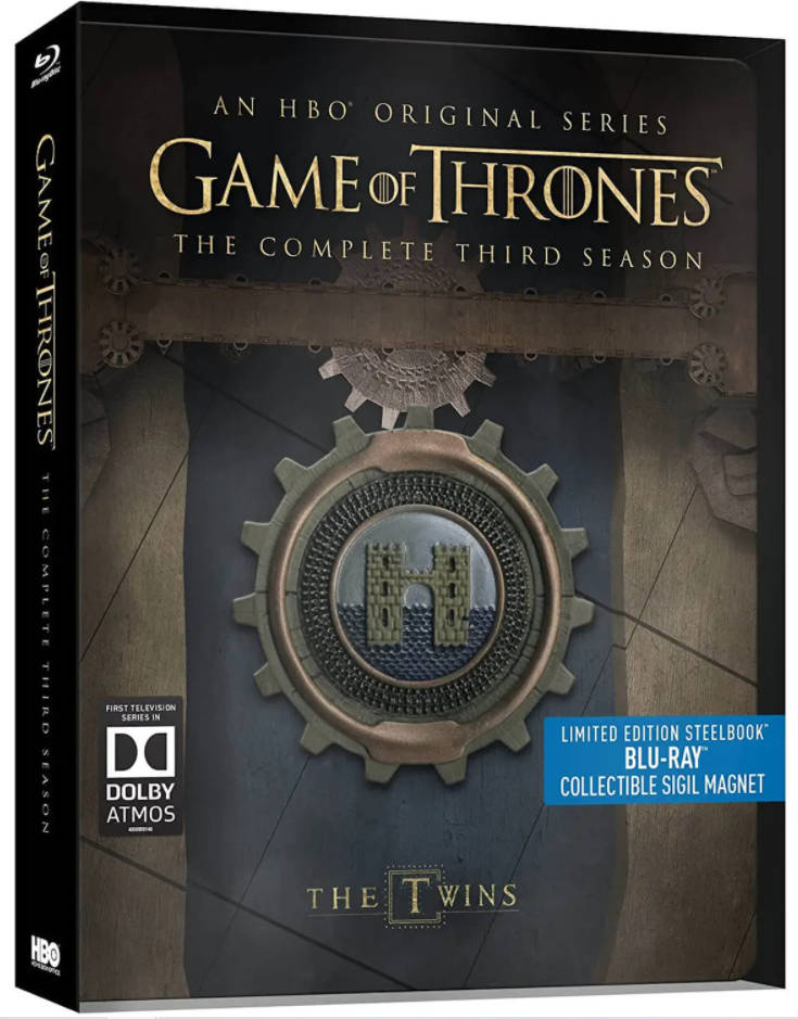 Game of Thrones / Säsong 3 / Limited Edition / Steelbook - Plåtbox / Blu-ray / Ny och Inplastad