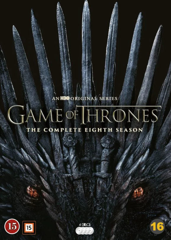 Game of Thrones Säsong 8 DVD, ny och inplastad, Peter Dinklage, Emilia Clarke, Kit Harington, Lena Headey