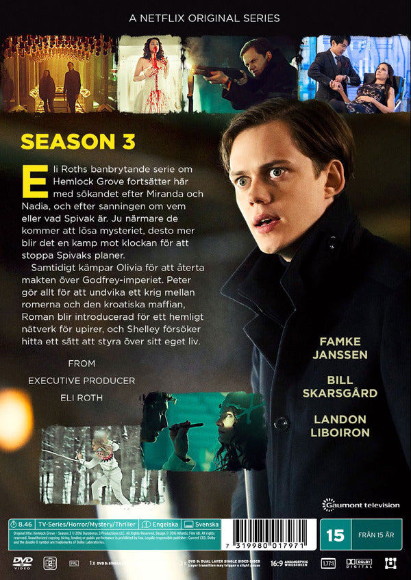 Hemlock Grove / Säsong 3 / DVD / Ny Inplastad