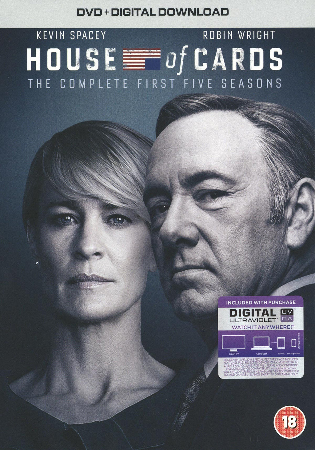 House of Cards - Säsong  1-5 - DVD Boxset - Ny Inplastad