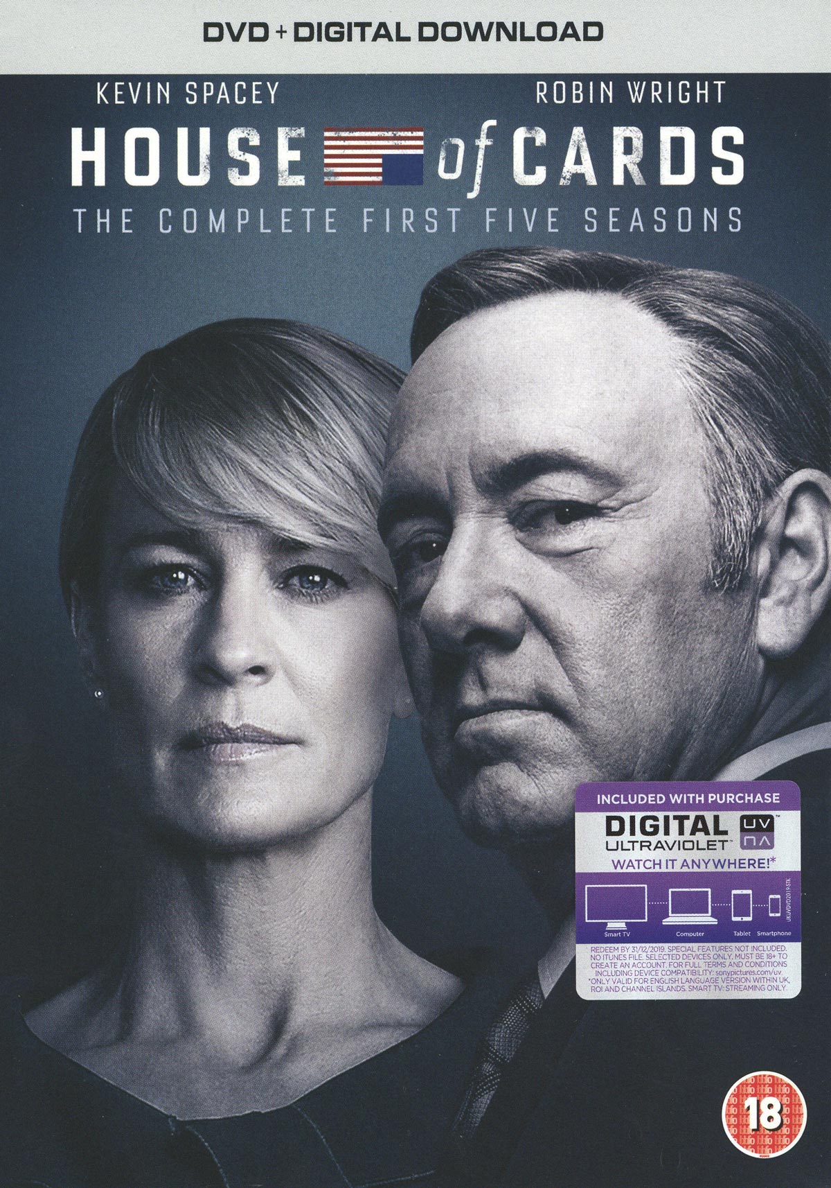 House of Cards - Säsong  1-5 - DVD Boxset - Ny Inplastad