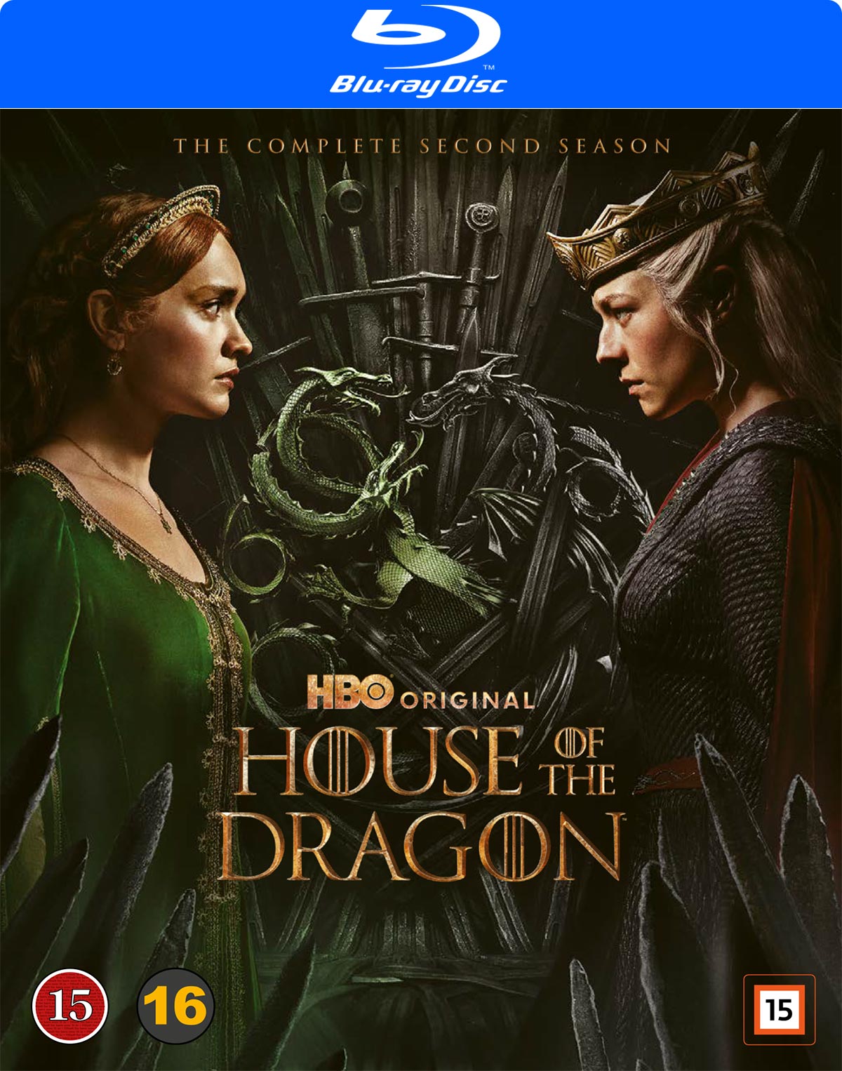 House of the Dragon Season 2 Blu-ray starring Matt Smith, Olivia Cooke, Emma D'Arcy and Tom Glynn-Carney