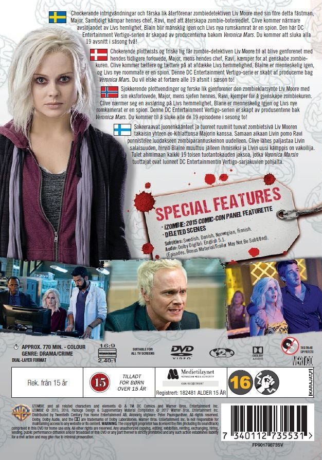 iZombie / Säsong 2 / DVD / Ny och Inplastad