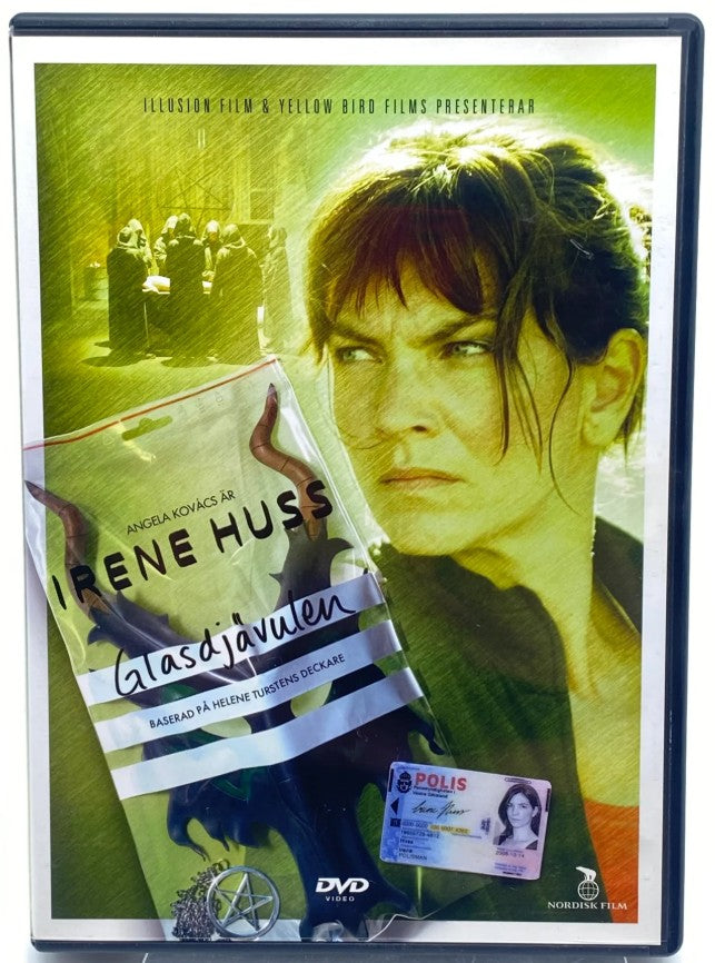 Irene Huss Glasdjävulen DVD med Angela Kovács, Reuben Sallmander och Lars Brandeby, ny och inplastad.