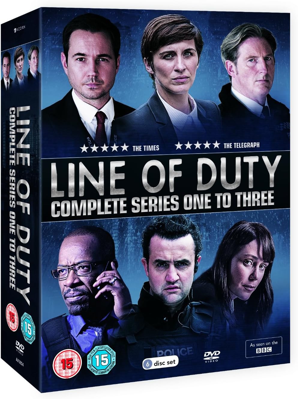 Line of Duty / Seasons 1 - 3 / Import DVD / Ny och Inplastad