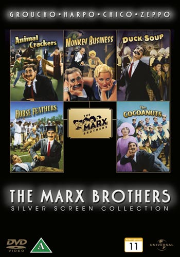 The Marx Brothers / 5 Film Collection / Svensk utgåva / DVD / Ny och Inplastad