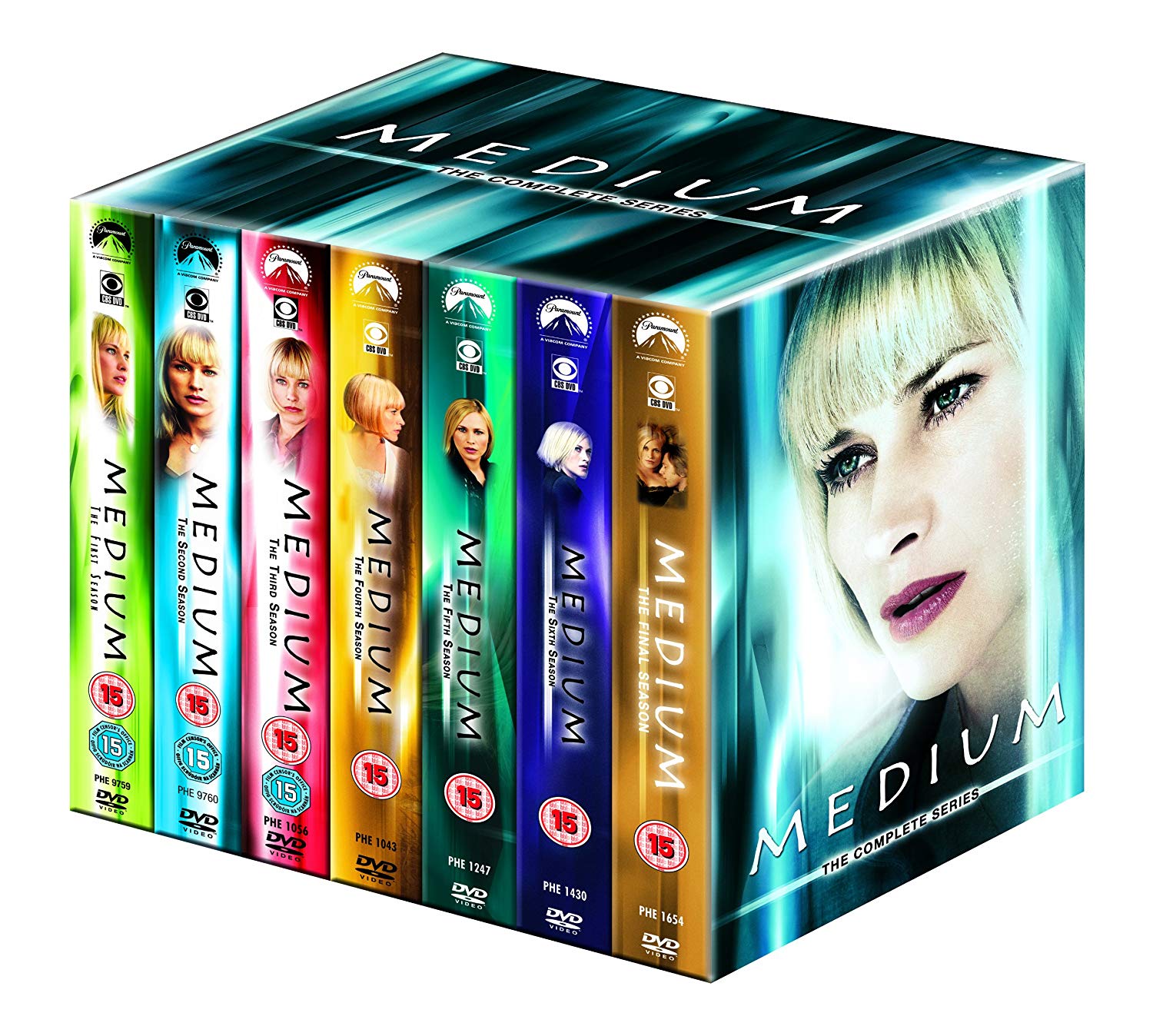 Medium / Hela Serien / Alla 7 Säsonger / DVD Box / Ny och Inplastad