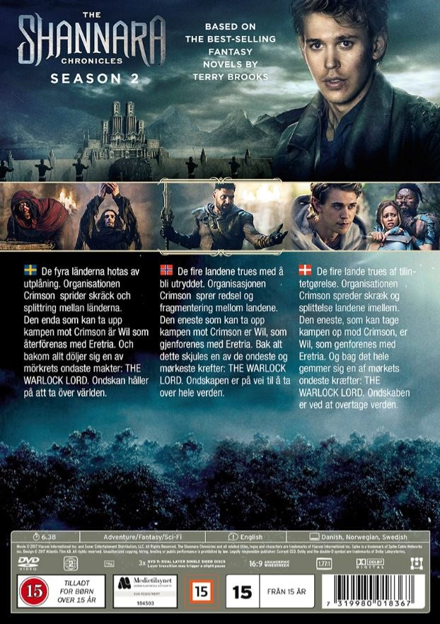Shannara Chronicles / Säsong 2 / DVD / Ny + Inplastad