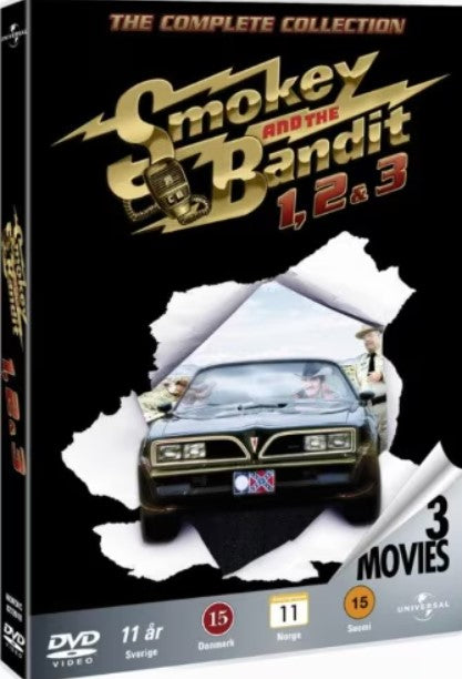 Nu Blåser Vi Snuten / Smokey and the Bandit 1 - 3 / Alla 3 filmer / DVD / Ny + Inplastad