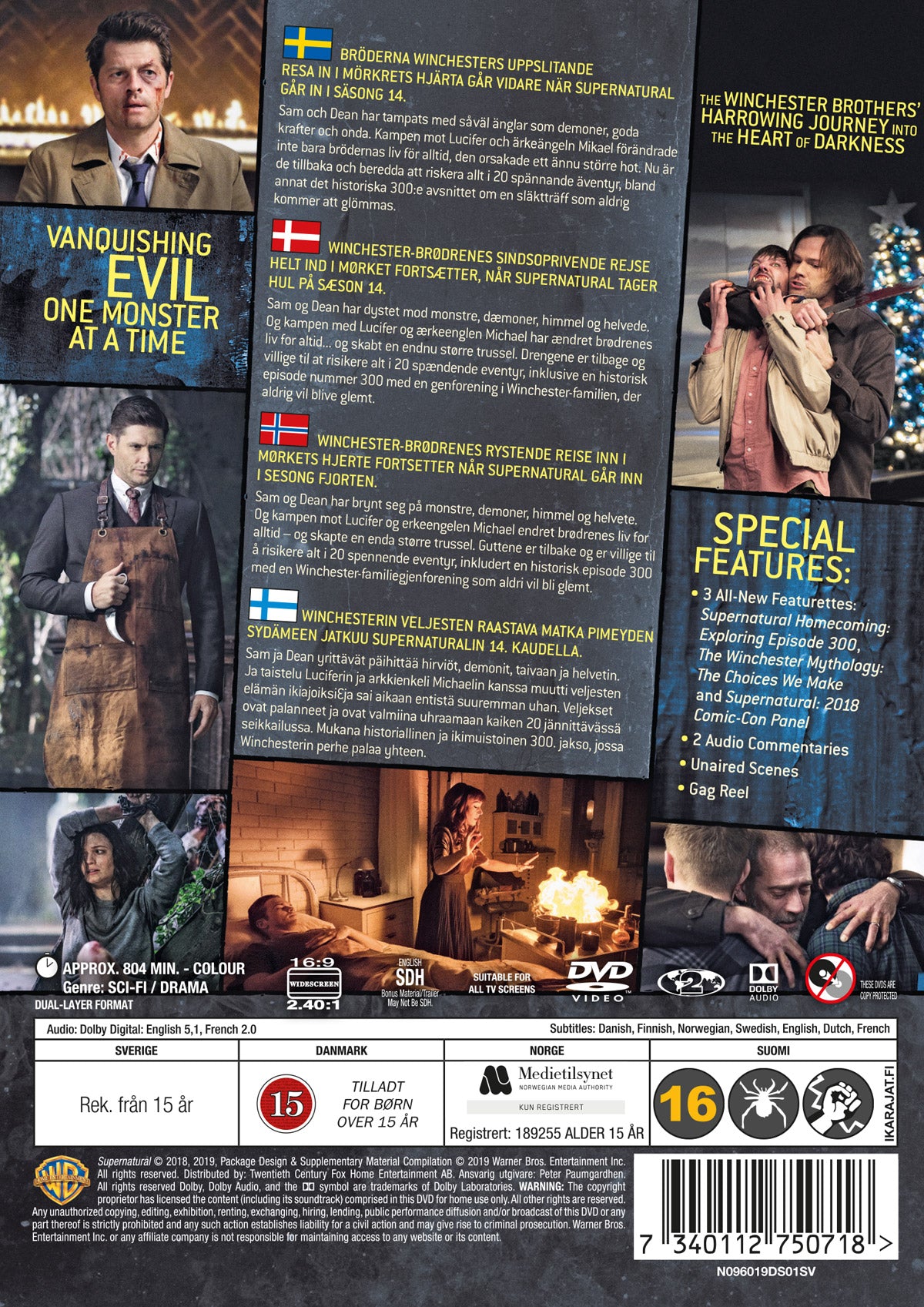 Supernatural / Säsong 14 / DVD / Ny + Inplastad