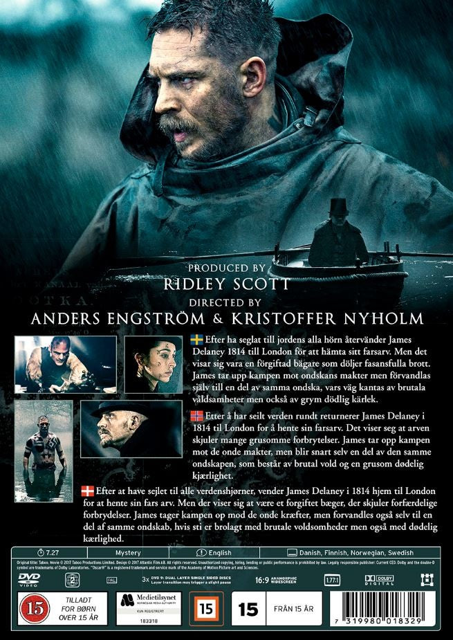 Taboo / Säsong 1 / DVD / Ny + Inplastad