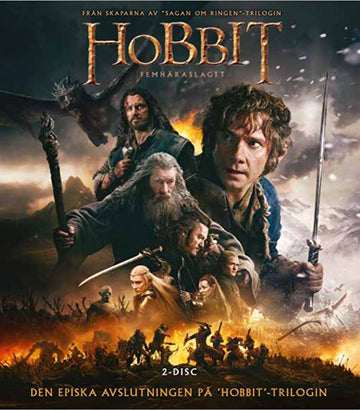 THE HOBBIT / Femhäraslaget (The Battle of the Five Armies) / Special Edition / 2 x Blu-ray / Ny + Inplastad