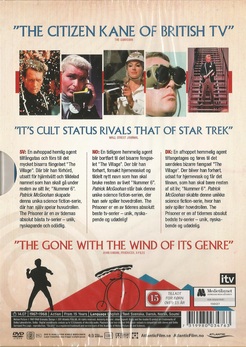 The Prisoner / Hela Serien / DVD / Ny + Inplastad